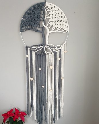 Drzewo życia szczęście makrama 50 cm, Kraina Szydełka Kamińska Sylwia