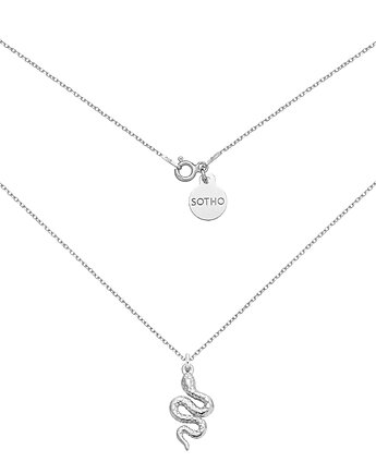 Srebrny naszyjnik z gniecionym wężem, SOTHO