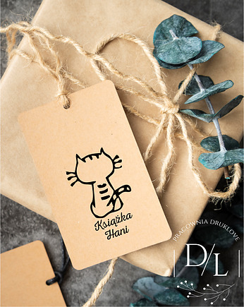 Stempel Ex Libris Exlibris personalizowany Kot 13 Foch, DrukLove