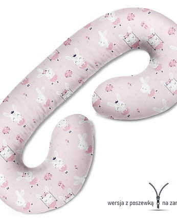 Poduszka ciążowa do spania i karmienia Różowe króliczki, Baby Love Decor