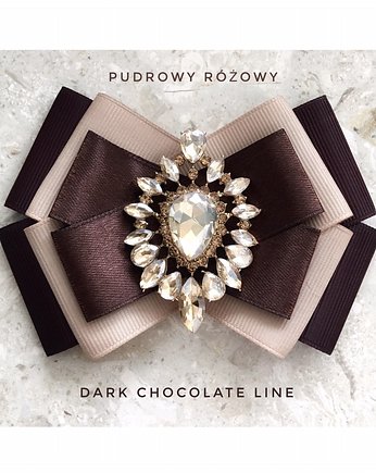 Brosza Dark Chocolate z Szampanem NEW, Pudrowy Różowy