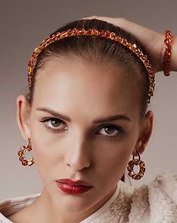 Opaska Amber Echo Crown, Republika jewelry