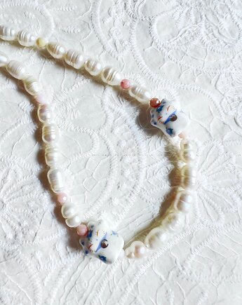 Naszyjnik z pereł Lucky Cat, MaLa Jewellery