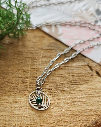 Naszyjnik z palmą i malachitem, REVEAL