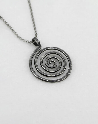 Spirala - srebrny wisiorek, Caltha