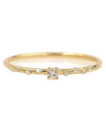 Pierścionek z cyrkoniami srebro 925 pozłacane, Coccola JEWELLERY