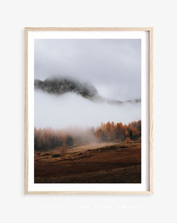 PLAKAT krajobraz jesienny las góry, black dot studio