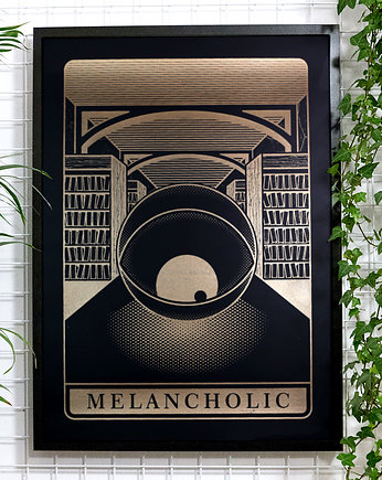 Złoty plakat Melancholic Sitodruk, Pracownia Witryna