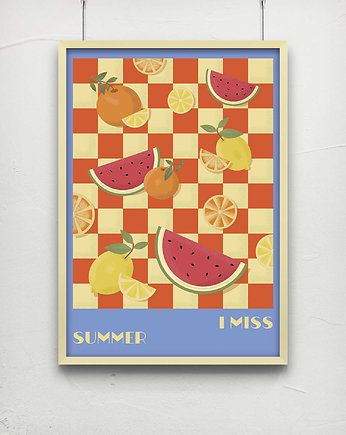 Plakat "I Miss Summer", Glows.Design