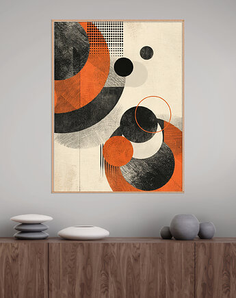 Geometria natury - Plakat, druk - Minimalizm, Boho, Loft #88, Black Sapphire Art