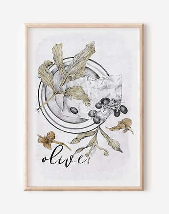 Plakat botaniczny - Oliwki, Mint In Paper
