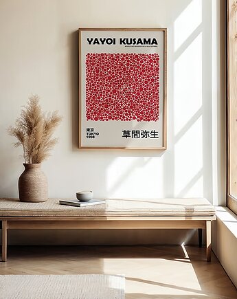 Plakat Czerwone kropki Kusama, Harvest Maison