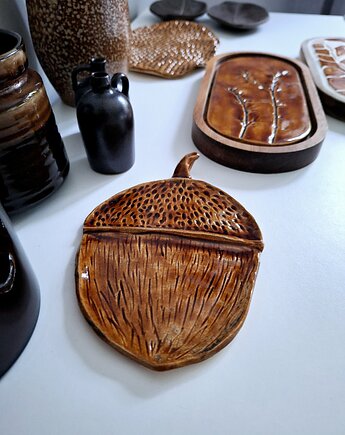 Ceramiczna podstawka żołądź, Wooden Love