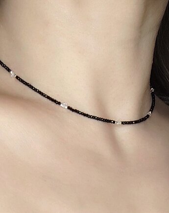 Naszyjnik - obróżka, z diamencikami, Studio Gazela