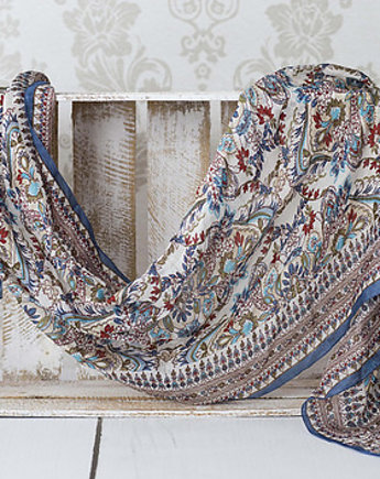 SZAL jedwabny orient wielobarwny., BOHO STREET WEAR