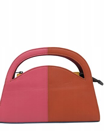 Torebka skórzana do ręki i na ramię dwustronna skórzana oryginalna OLIVKA, Olivka Warsaw