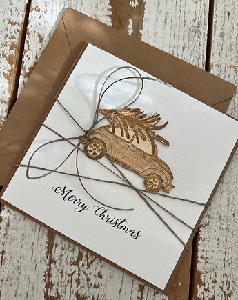 Wyjątkowa ręcznie robiona kartka świąteczna na Boże Narodzenie, sorte