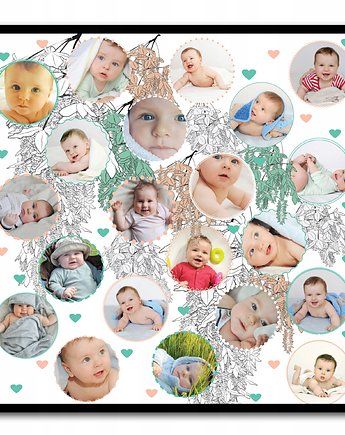 Plakat kolaż z japońskimi motywami i twoimi zdjęciami, Sowia Aleja