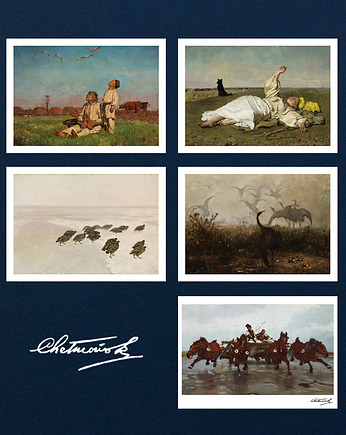 Zestaw Kartek CHEŁMOŃSKI - Set 8 szt, Galeria LueLue