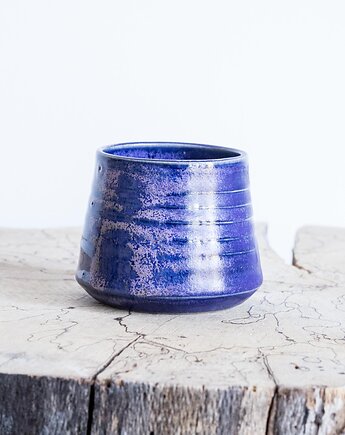 Czarka toczona fioletowa krystaliczna, studnia ceramiczna