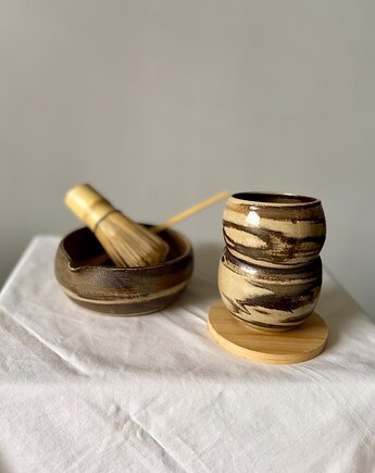 Zestaw do matchy Praline, Wet Spot Ceramic Studio