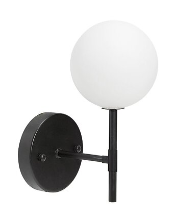 Czarna lampa ścienna Sigma 25cm, Elado