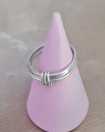 Pierścionek SLIM 3x3 srebro na wymiar, COCONUT