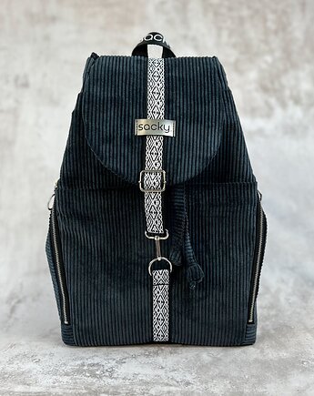 Plecak boho czarny, sacky bag
