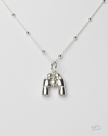 Spójrz Dalej-  Srebrny925 Naszyjnik dla Ciekawych Świata, Black Mamba Jewelry