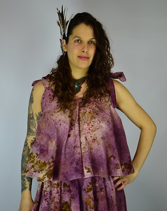 Barwiona Roślinami Bluzka "Esencja", Zielekada