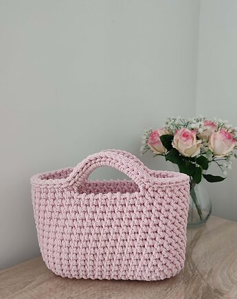 Koszyk - torba do ręki ze sznurka 25cmx20cm, MISZ MASZ Dorota Tyszko