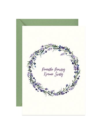 Kartka na komunię - Pierwsza Komunia Święta, Paperwords