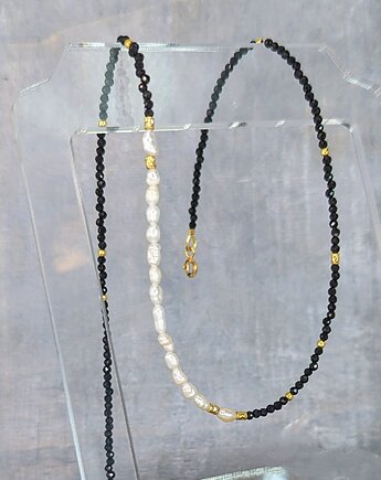 Turmalin z perłami, naszyjnik, Studio Gazela