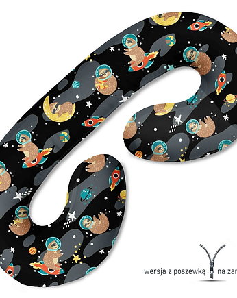 Poduszka ciążowa do spania i karmienia Wydry w kosmosie, Baby Love Decor