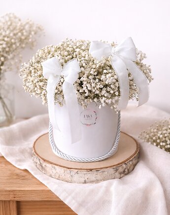 Flowerbox z gipsówką stabilizowaną, Łąka