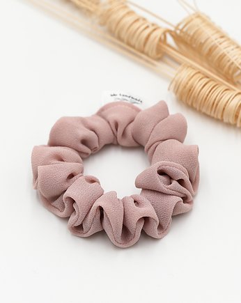 Scrunchie Slim Pudrowy róż, wu handmade