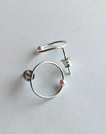 Kolczyki srebrne OKRĄG, Katarzyna Kaminska ART