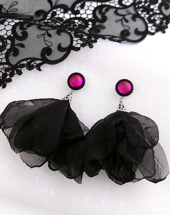 Kolczyki "Neon Black", Barbara Lepak