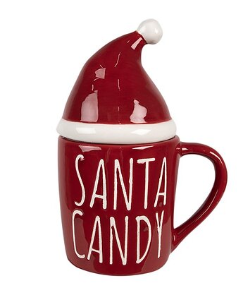 Kubek ceramiczny świąteczny Santa Candy 300 ml, OKAZJE - Prezent na 50 urodziny