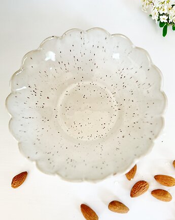FLORA S Ceramiczna miska - lniana biel, Och ceramika