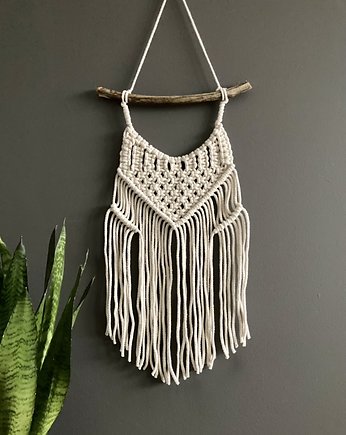 Makrama Makatka Beżowa DIY, Makrama By Wiewiorska