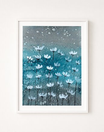 Oryginalna akwarela. Kwiaty XV A4, Malgorzata Domanska