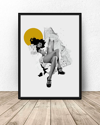 Plakat kolaż "Kobiece nogi", scandiposter