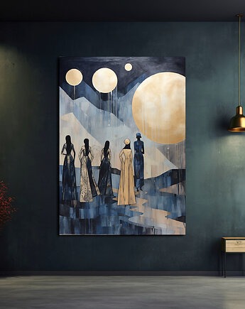 Kobiety Diuny - Plakat - Impresjonizm, Loft, Minimalizm, Black Sapphire Art