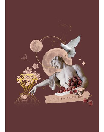 Kolaż/plakat z afirmacją  CHERRY, Focusy