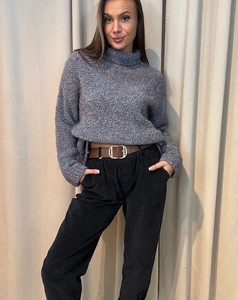 Wełniany golf Grigio, SOLO moda