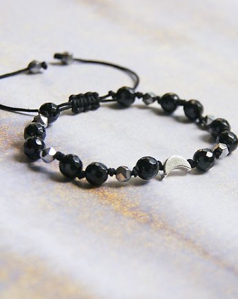 OCHRONNA lunula : turmalin : srebrny hematyt, kaktusia