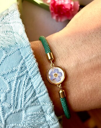 Bransoletka niezapominajka na perle, Frant Art Jewellery