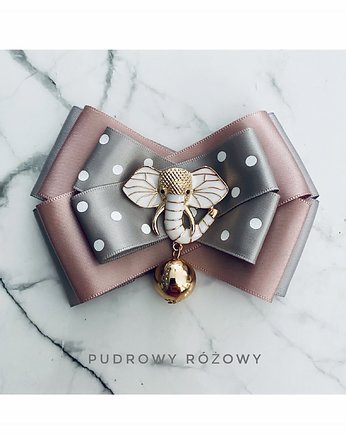 Symbol szczęścia. Słoń z trąbą do góry. NEW, Pudrowy Różowy