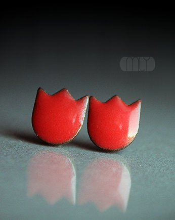 Kolczyki ceramiczne Tulipany, Magda Łysiak